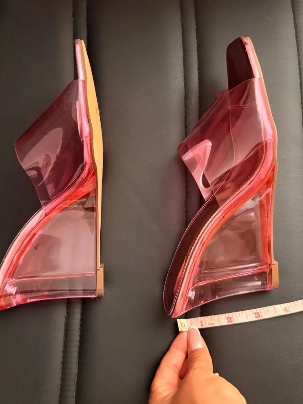 Fashion Nova Pink Wedges 8.5